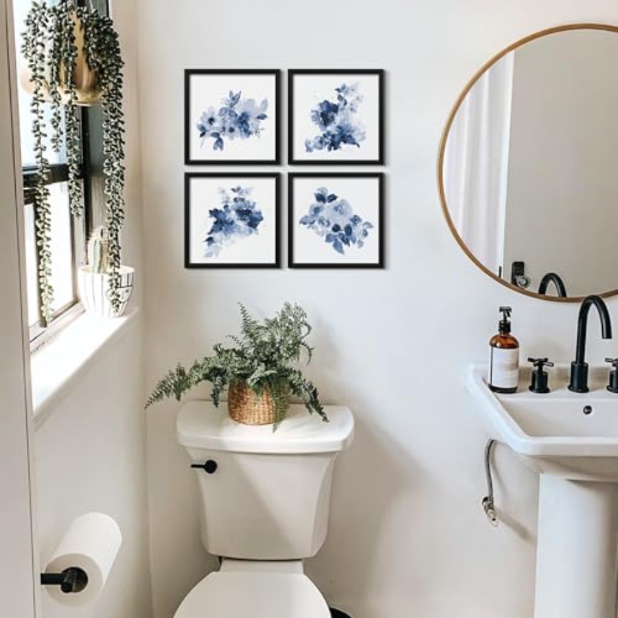 Framed Bathroom Wall Decor Nav - Home Bathroom Wall Art avis et prix