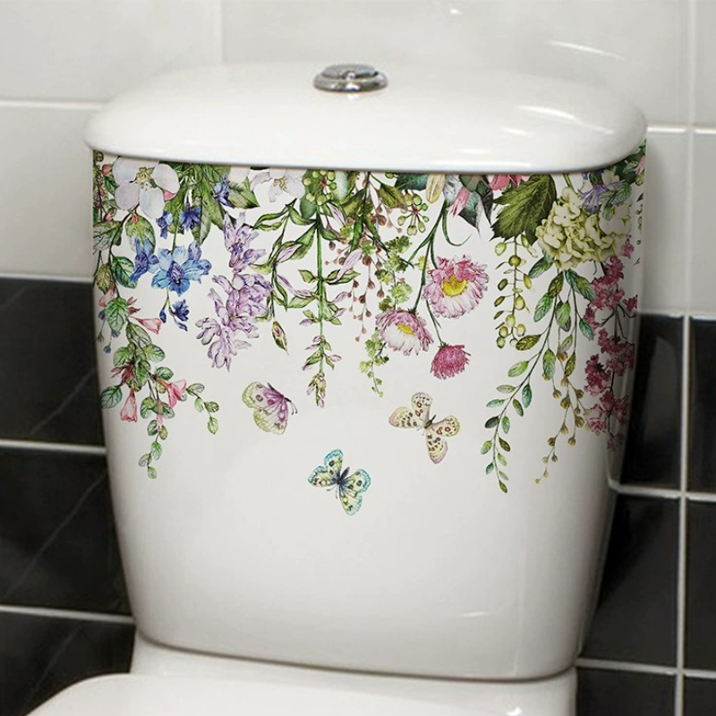 Vibrant Spring Butterfly Flowe - Home Bathroom Layout avis et prix