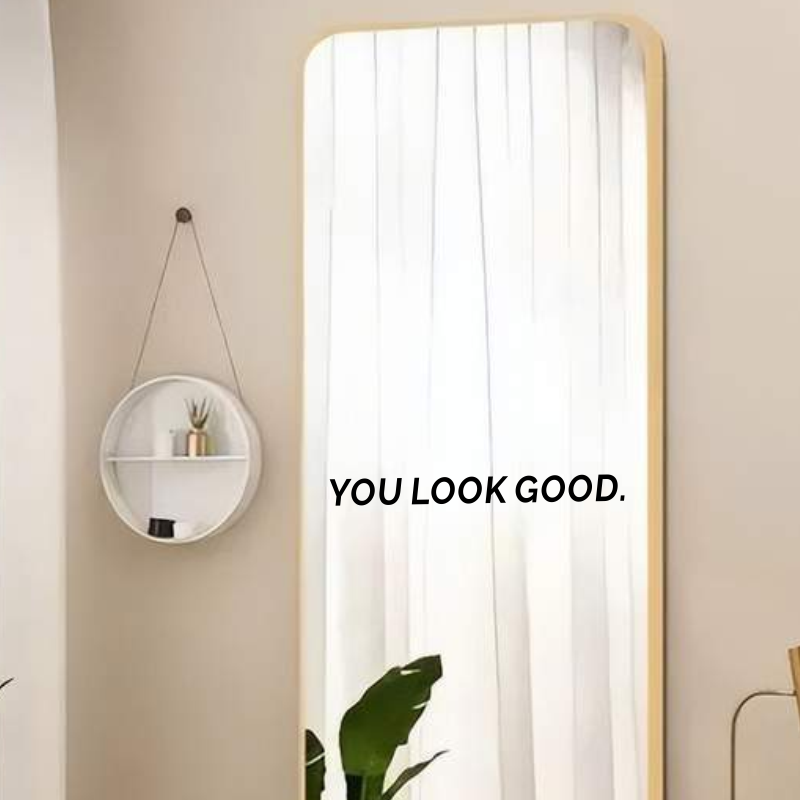 You Look Good Mirror Wall Stic - Home Goods Bathroom Mirrors avis et prix