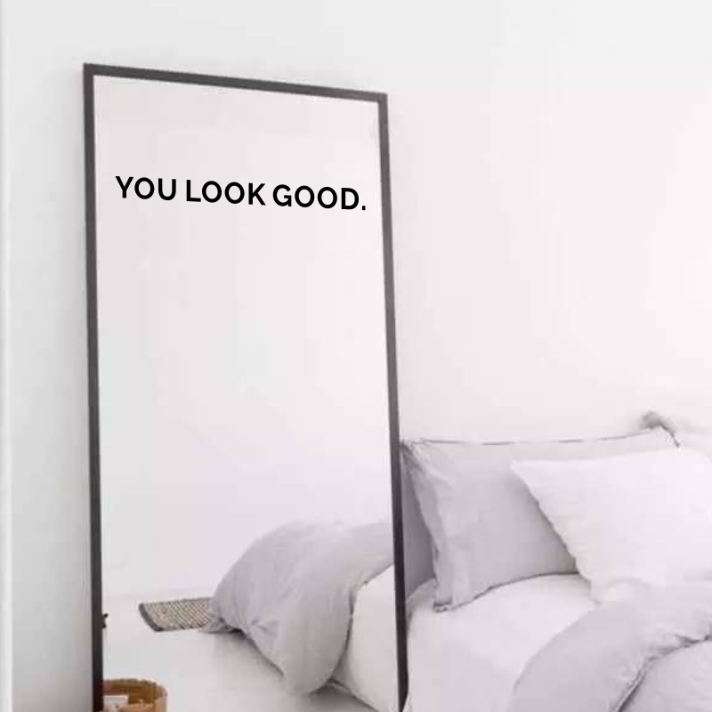 You Look Good Mirror Wall Stic - Home Goods Bathroom Mirrors avis et prix