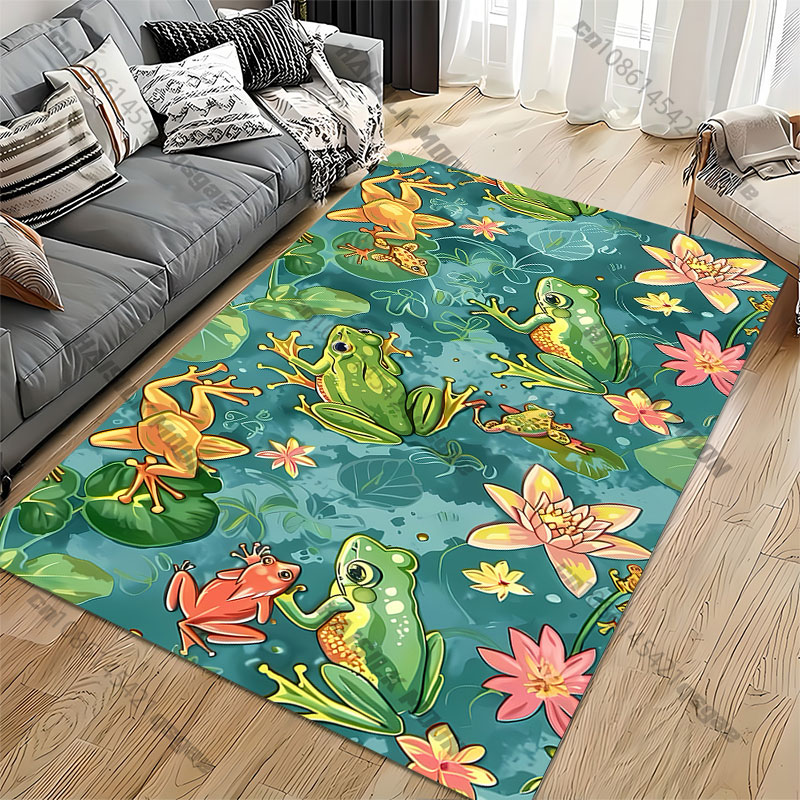 Frogs flowers nature vibrant d - Home Toilet Bathroom Design avis et prix