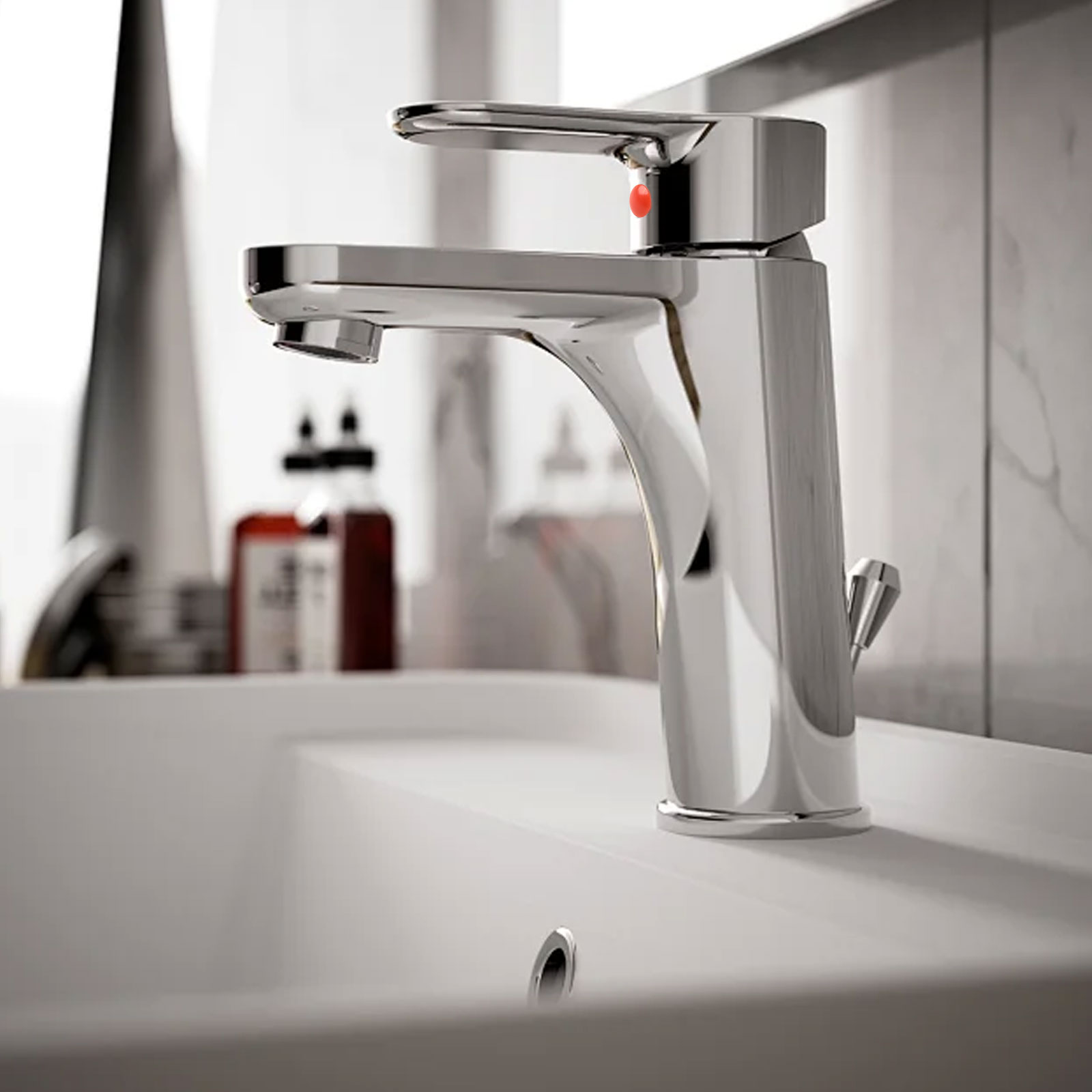 Red Blue Faucet Labels Faucet  - Home Bathroom Dimensions avis et prix