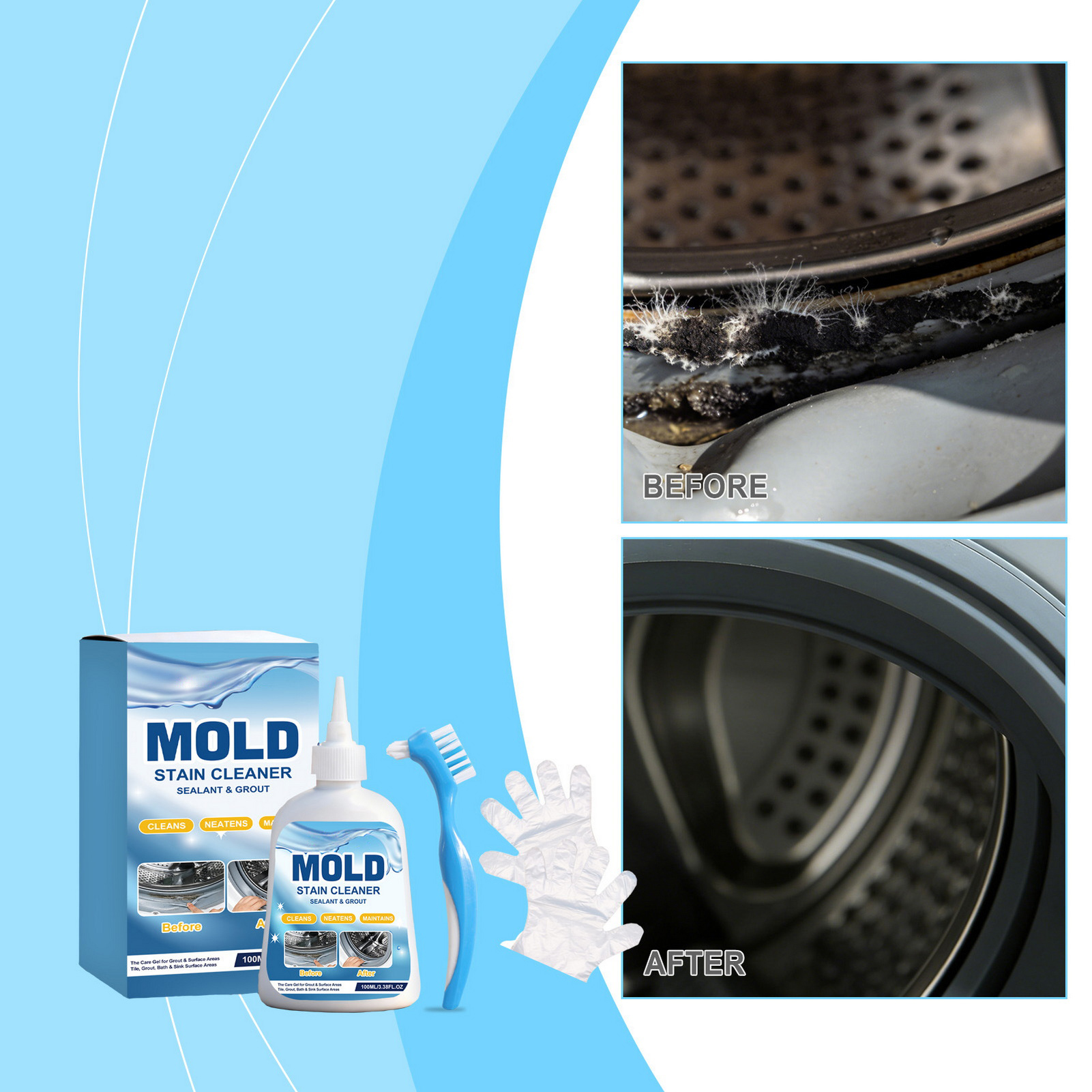 Mold Removing Gel For Bathroom - Home Bathroom Cleaning Solution avis et prix
