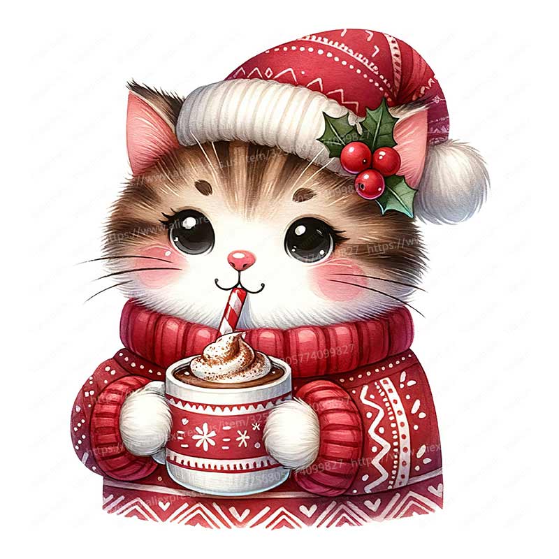 Christmas Cat Wall Sticker Bat - Home Bathroom Tiles Design avis et prix