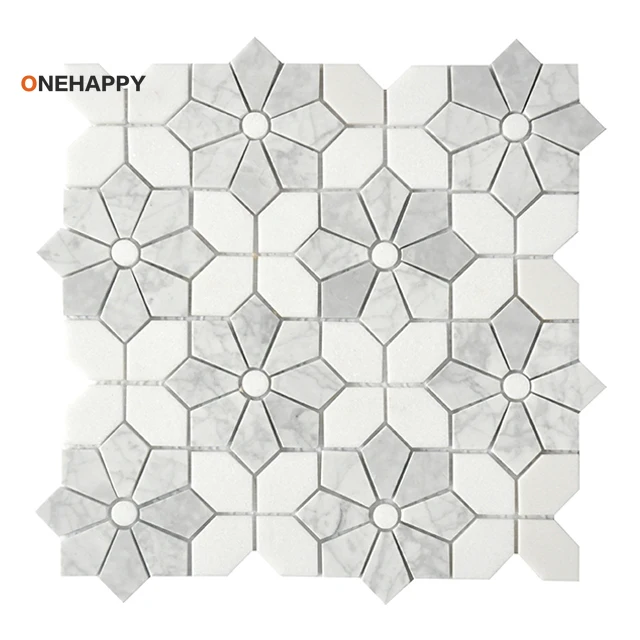 Mosaic Marble Tile for Kitchen - Home Bathroom Tiles Design avis et prix