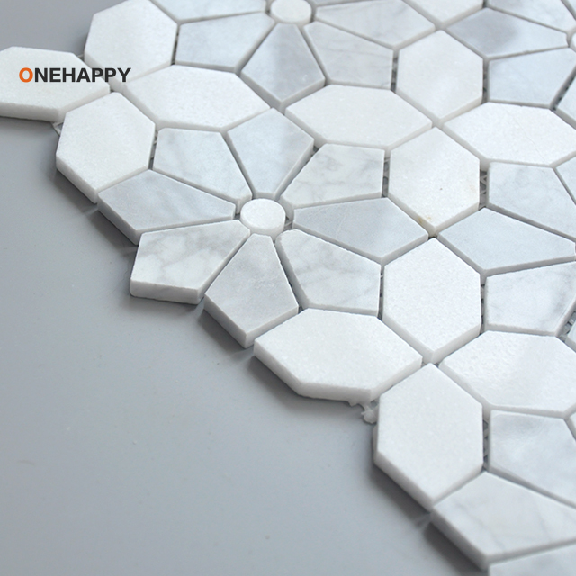 Mosaic Marble Tile for Kitchen - Home Bathroom Tiles Design avis et prix