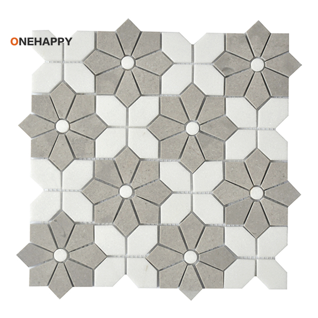 Mosaic Marble Tile for Kitchen - Home Bathroom Tiles Design avis et prix