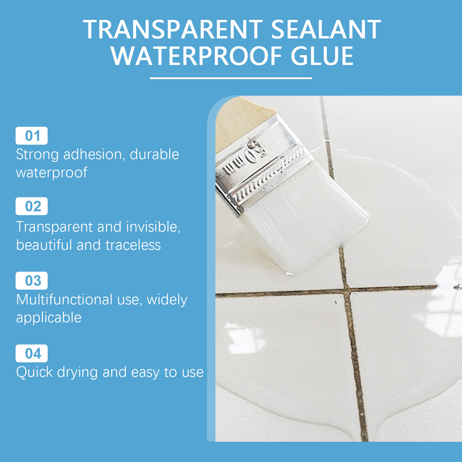 Transparent Waterproof Sealant - Home Bathroom Repair avis et prix