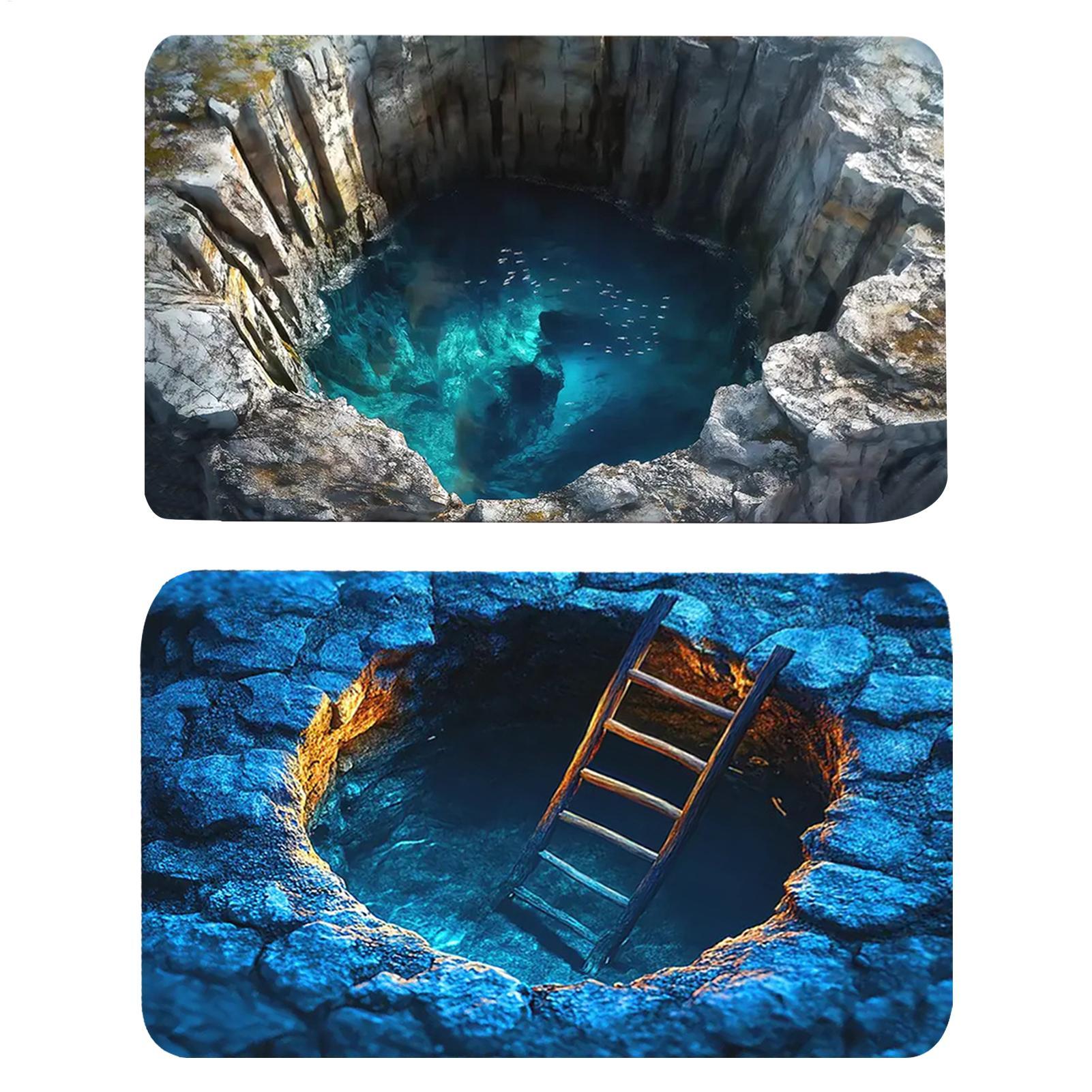 3D Optical Illusion Hole Rug N - Home Kitchen Bathroom Cleaning avis et prix