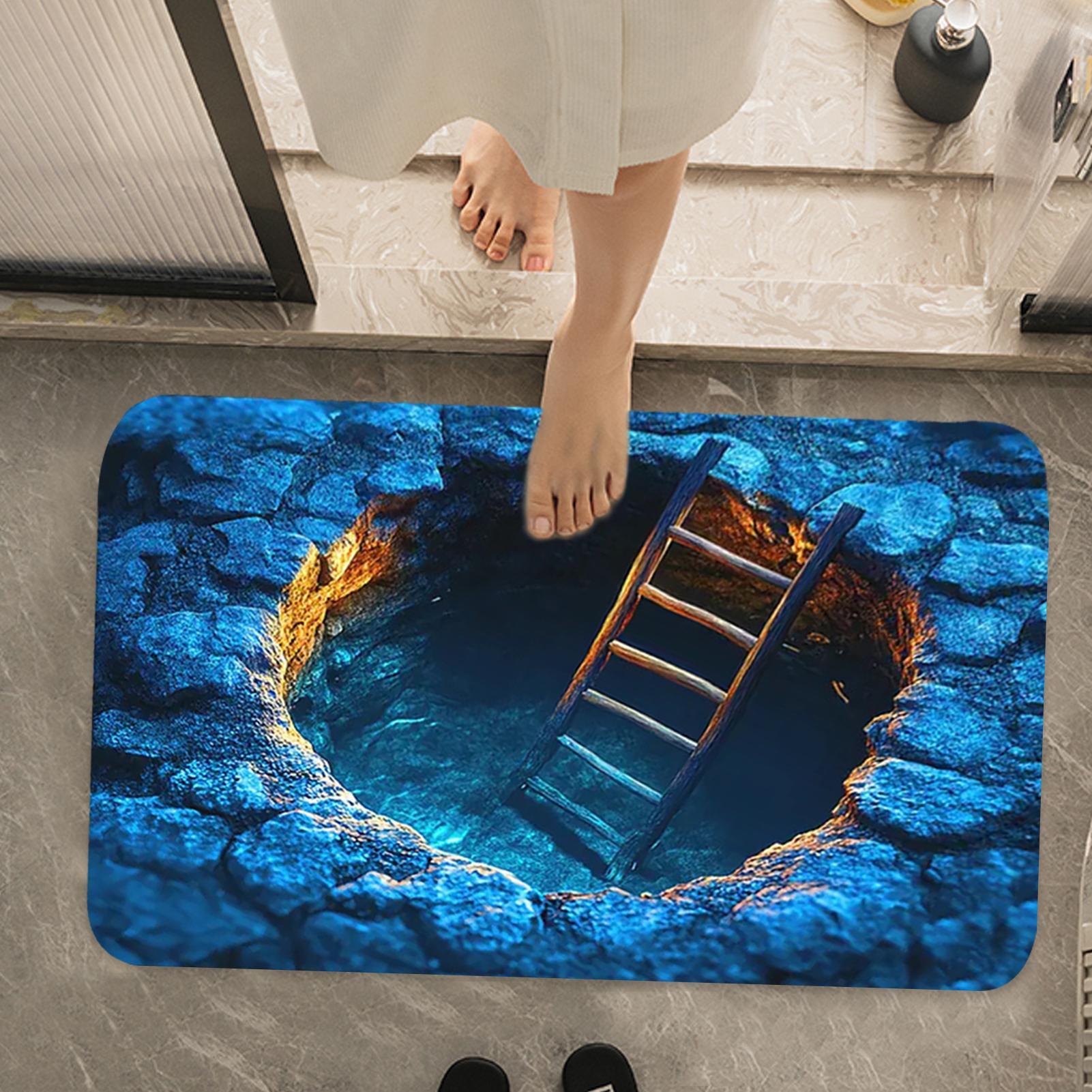 3D Optical Illusion Hole Rug N - Home Kitchen Bathroom Cleaning avis et prix
