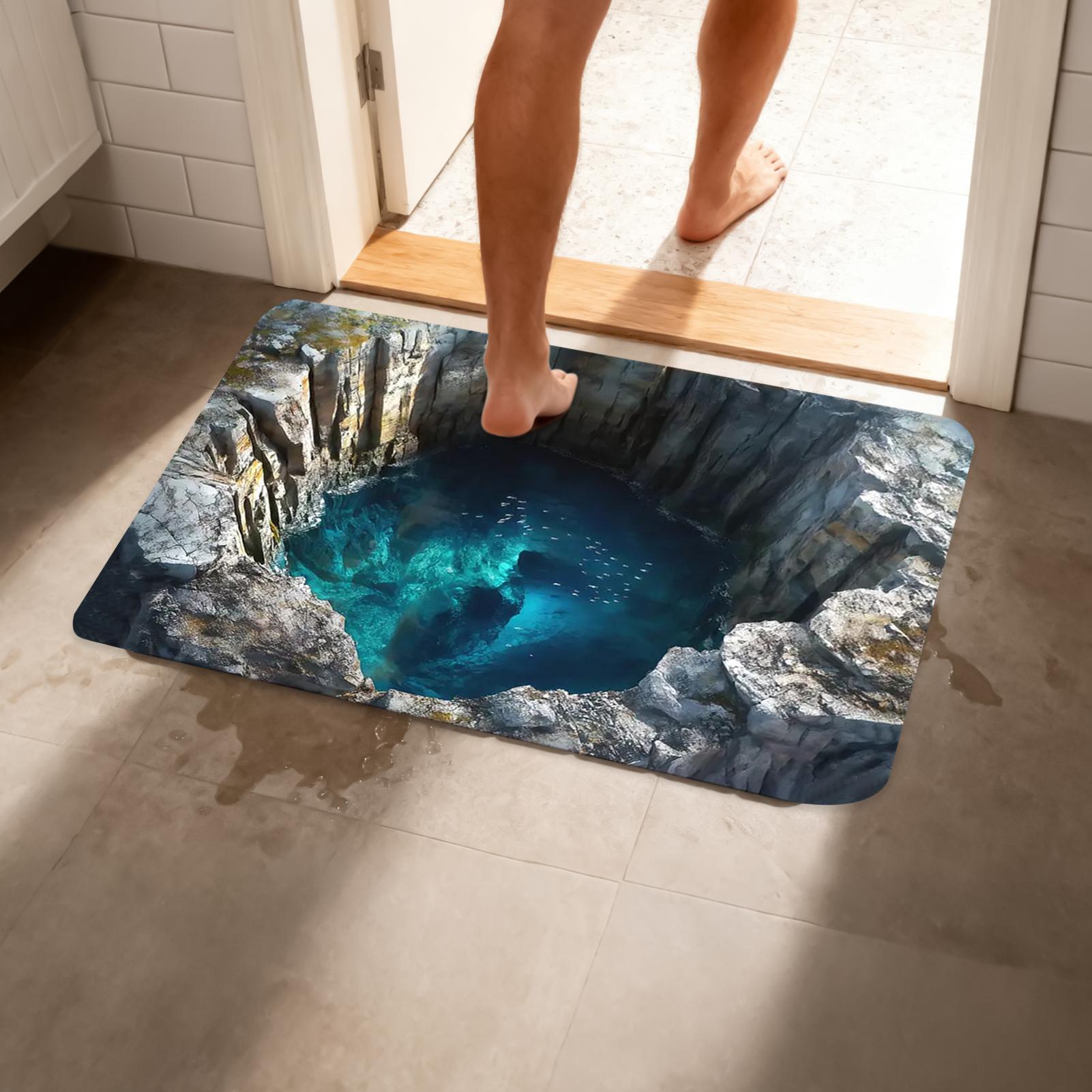 3D Optical Illusion Hole Rug N - Home Kitchen Bathroom Cleaning avis et prix