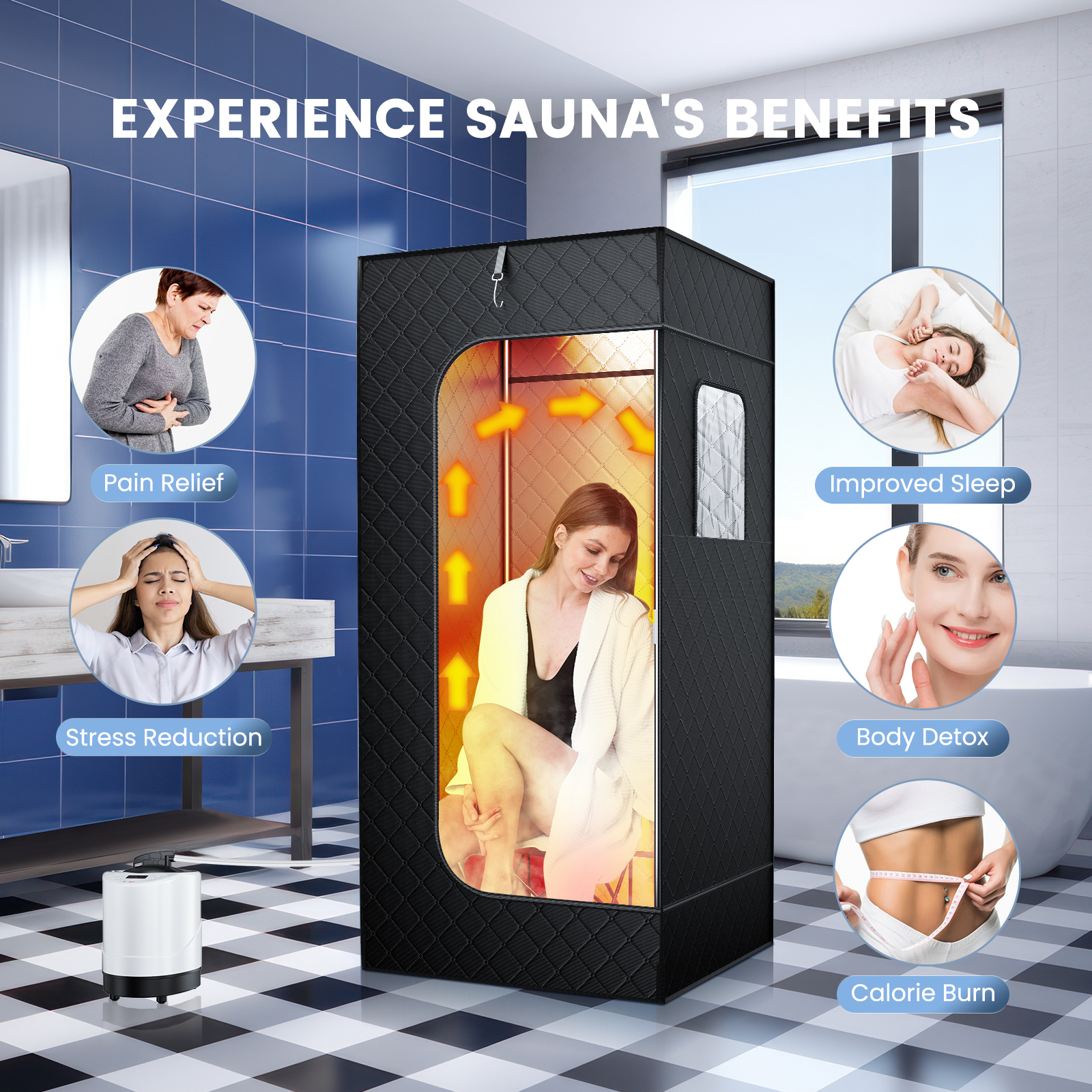 Full Body Home Steam Sauna Set - Home Bathroom Sauna avis et prix