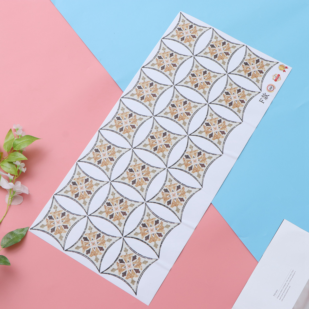 21 Pcs Floor Stickers Classic  - Home Bathroom Tiles Design avis et prix