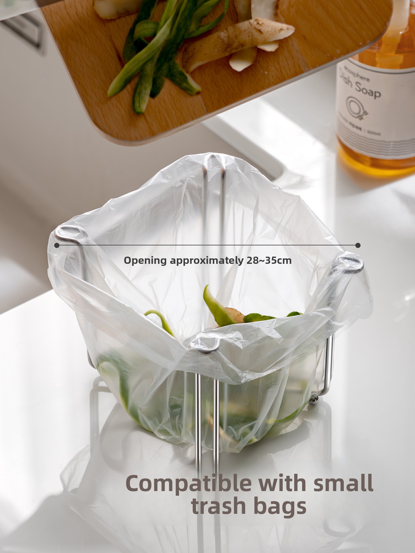 Corner Waste Bag Support Rack  - Home Kitchen Bathroom Cleaning avis et prix
