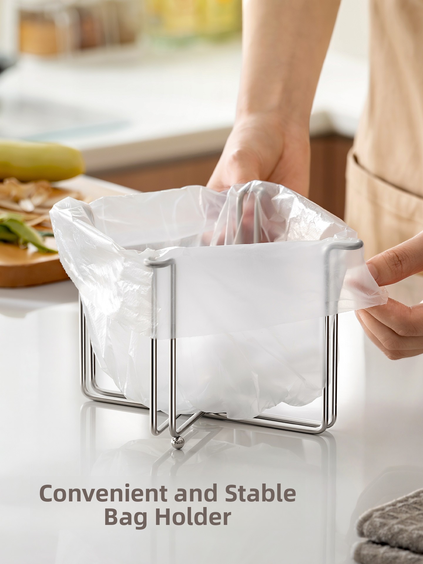 Corner Waste Bag Support Rack  - Home Kitchen Bathroom Cleaning avis et prix