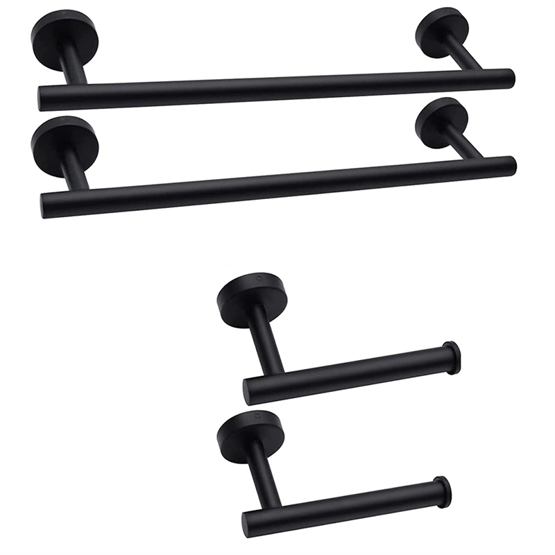 ABCL 14-Pieces Matte Black Bat - Towel Bar Stainless avis et prix