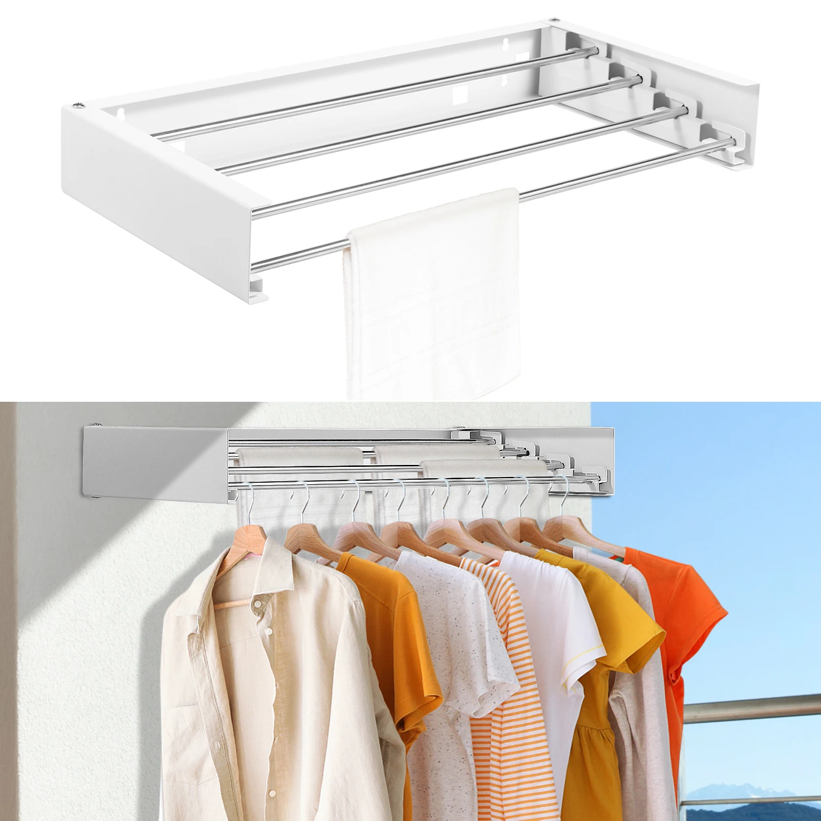 Folding Clothes Hanger Stainle - Towel Bar Stainless avis et prix