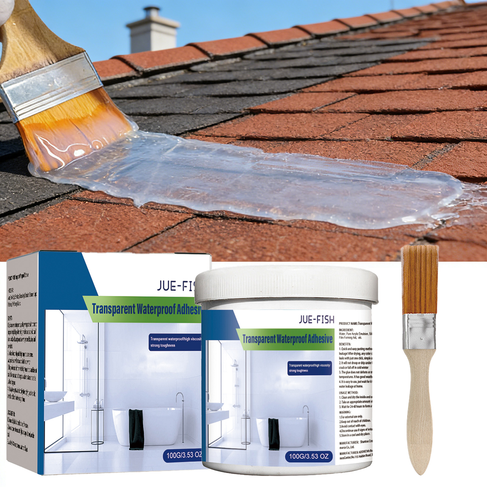 Transparent Waterproof Coating - Home Bathroom Repair avis et prix