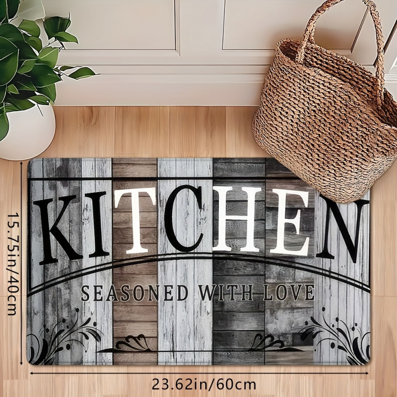VIKAMA Retro Wood Grain Kitche - Home Kitchen Bathroom Cleaning avis et prix