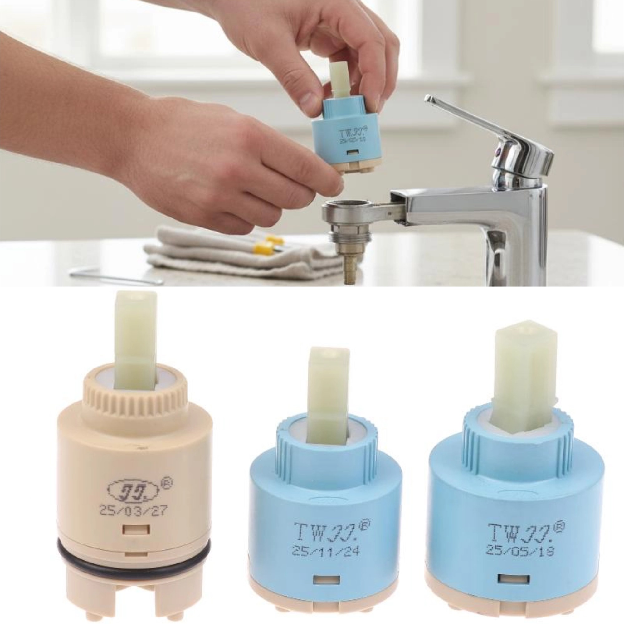 1Pcs Thermostatic Ceramic  for - Home Bathroom Repair avis et prix