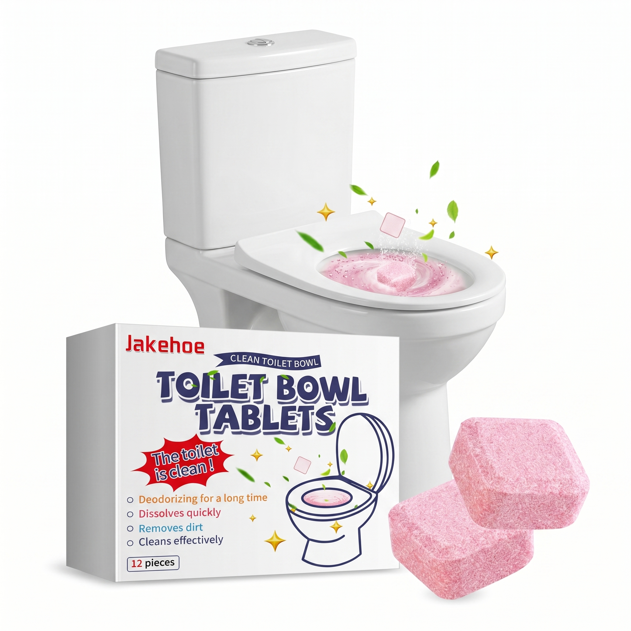 12pcs Toilet Cleaning Tablet R - Home Bathroom Urinal avis et prix